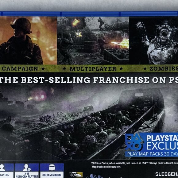 PS4 Call of Duty WWII Game Sledgehammer Activision Mature 17+ PlayStation 4 - Picture 4 of 6